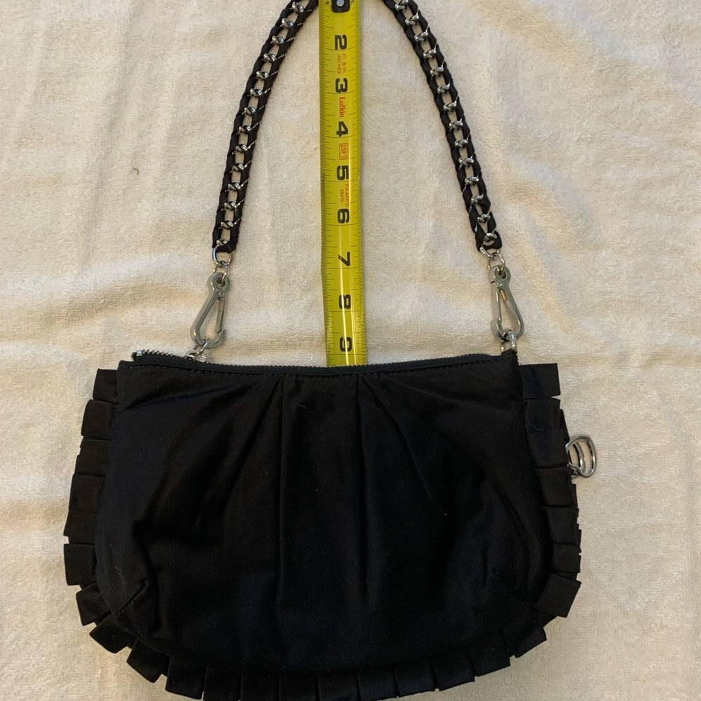 Bebe Satin Ruffle Bag - Picture 14 of 16